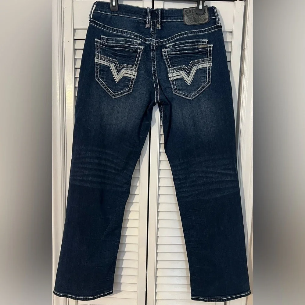 Men’s Exclusive Salvage Anarchy Straight Stretch Jean-Buckle